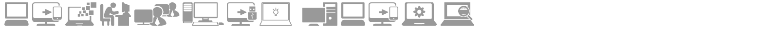 Computer icons font preview
